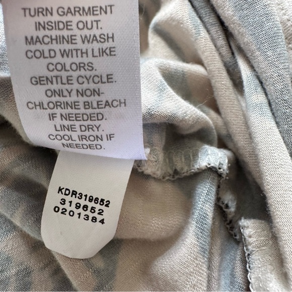 J. Jill Piped-Trim Knit Maxi Dress in oatmeal banana leaf (Cream & Black Small P - Picture 8 of 11